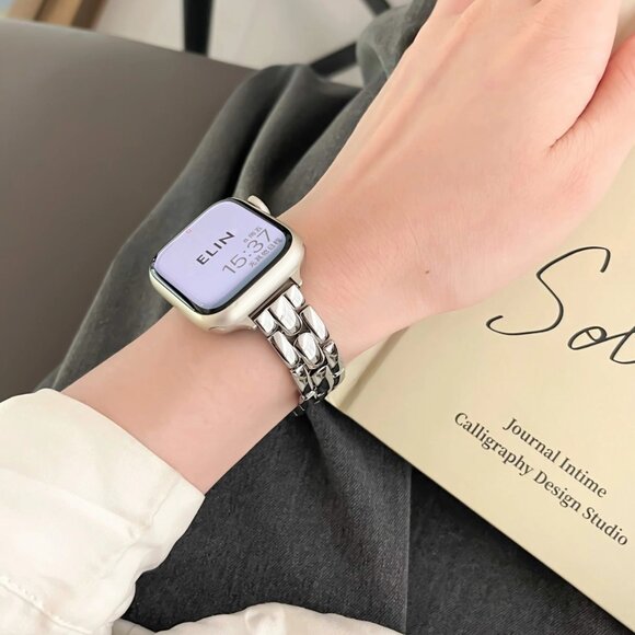 NEW Stylish Adjustable Slim Stainless iWatch Metal Band For Apple Watch - Silver - Picture 5 of 7